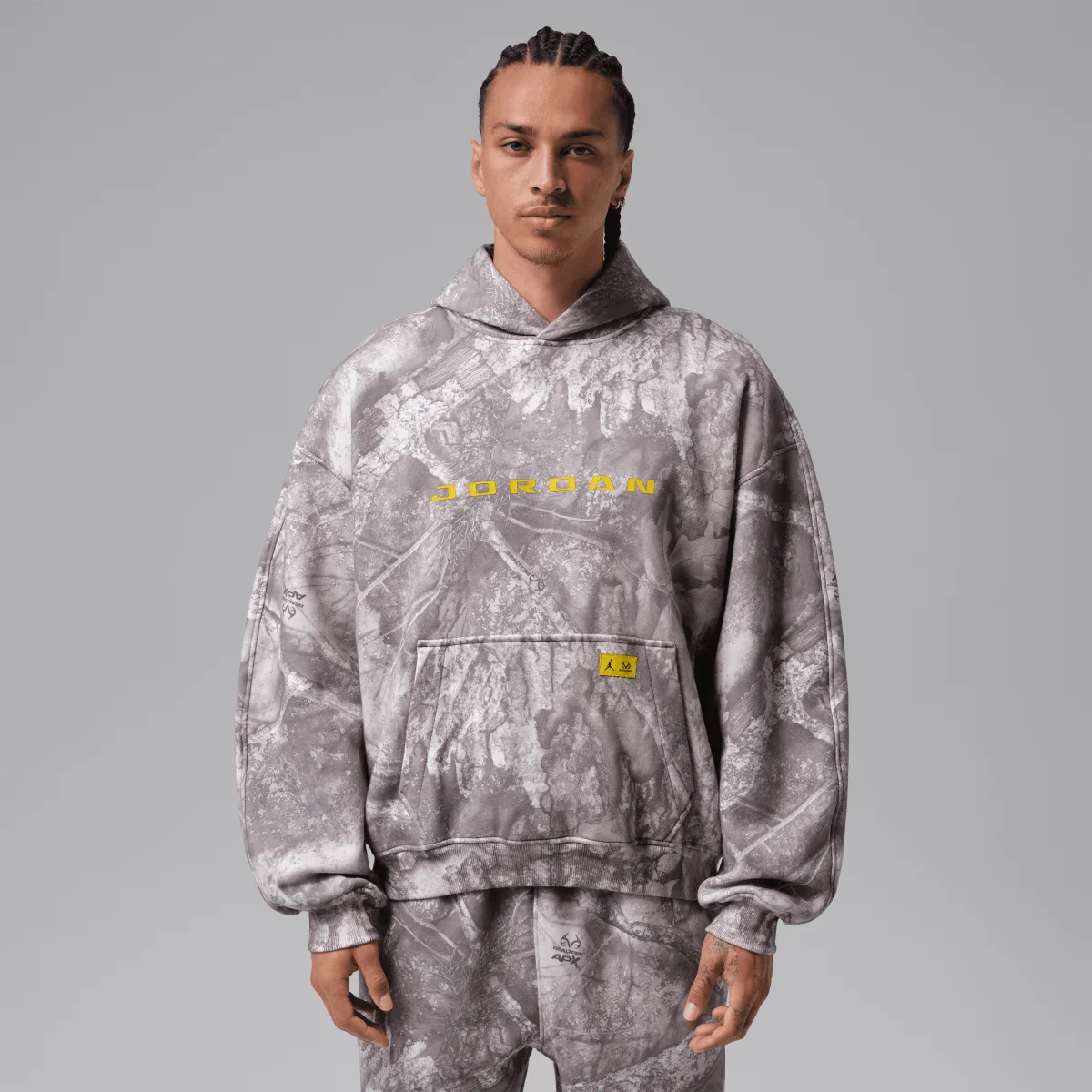 Jordan - Jordan Brooklyn  Realtree Fleece Pullover Hoodie - White (JORD-100)