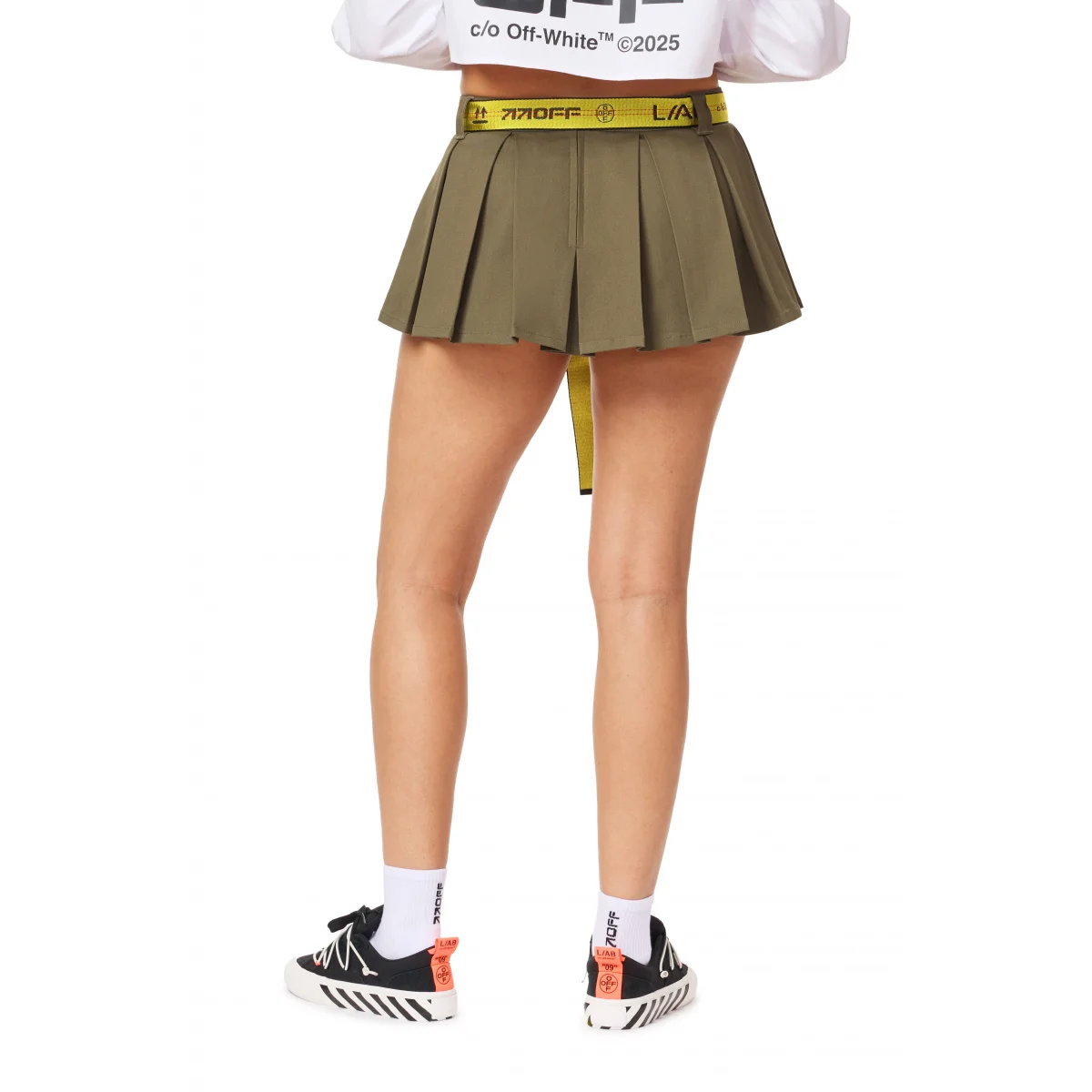 LAB Off White - Pleated Mini Skirt