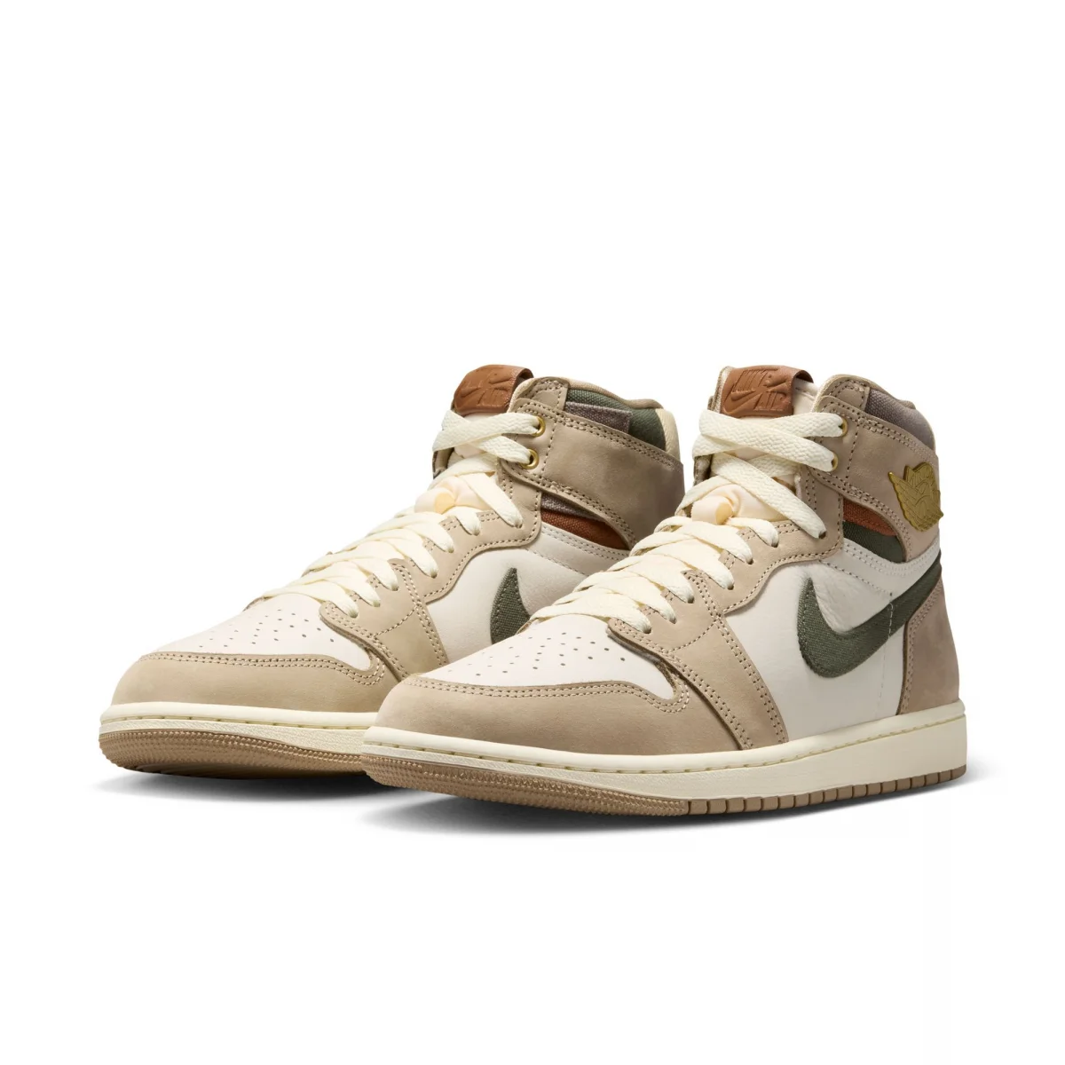 Jordan - Air Jordan 1 Retro High OG (W) - Khaki / Cargo Khaki-Sail-Coconut Milk (JORD-201)